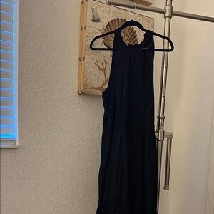 Elegant Black Midi Dress